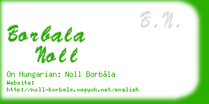 borbala noll business card