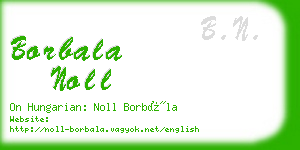 borbala noll business card